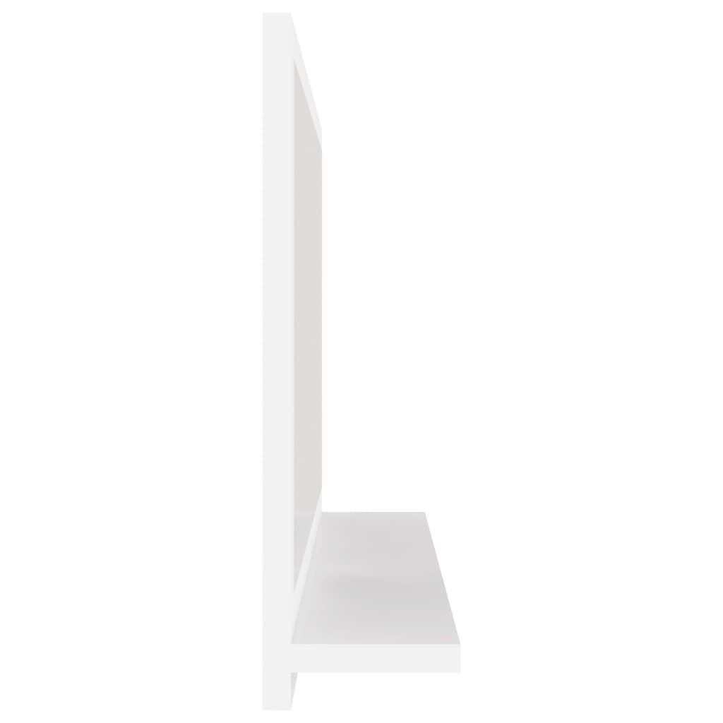 vidaXL Bathroom Mirror White 60x10.5x37 cm Engineered Wood