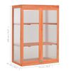 vidaXL Greenhouse Wood 75x47x109 cm