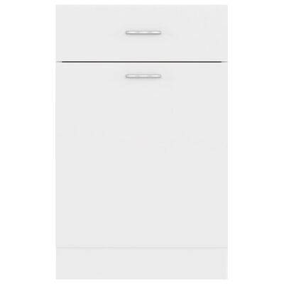 vidaXL Drawer Bottom Cabinet Lyon White 50x46x81.5 cm Engineered Wood, white vidaXL Drawer Bottom Cabinet Lyon White 50x46x81.5 cm Engineered Wood