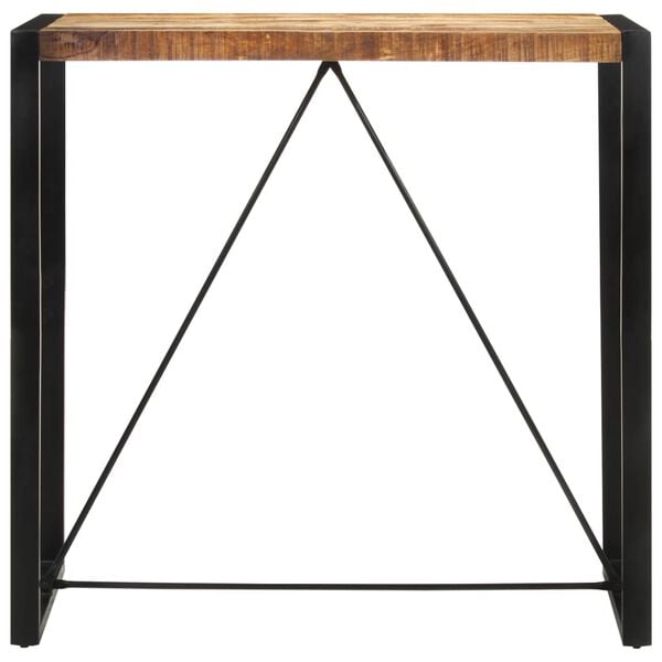 vidaXL Bar Table 110x55x110 cm Solid Rough Wood Mango
