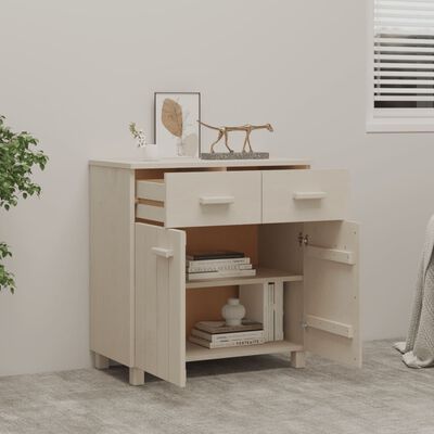 vidaXL Sideboard HAMAR Honey Brown 79x40x80 cm Solid Wood Pine, honey brown vidaXL Sideboard HAMAR Honey Brown 79x40x80 cm Solid Wood Pine