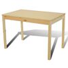 vidaXL Dining Set 5 Pieces Pine Wood Natural