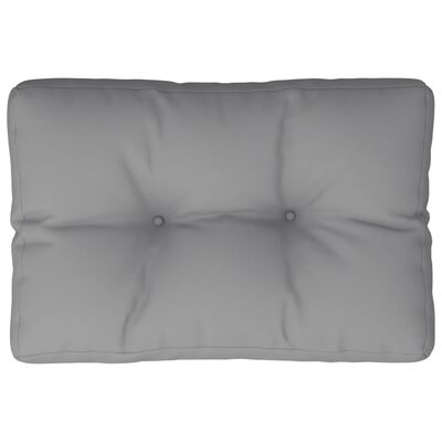 vidaXL Pallet Cushion Grey 50x40x12 cm Fabric, grey vidaXL Pallet Cushion Grey 50x40x12 cm Fabric