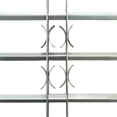 Adjustable Security Grille for Windows with 3 Crossbars 700-1050 mm,  Adjustable Security Grille for Windows with 3 Crossbars 700-1050 mm