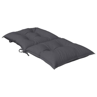 vidaXL Garden Lowback Chair Cushions 4 pcs Anthracite 100x50x7 cm Fabric, anthracite vidaXL Garden Lowback Chair Cushions 4 pcs Anthracite 100x50x7 cm Fabric