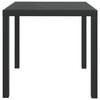 vidaXL 5 Piece Garden Dining Set with Cushions Poly Rattan Black