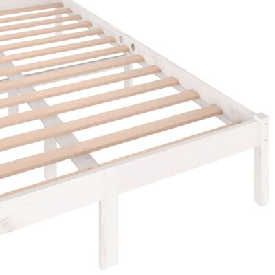 vidaXL Bed Frame without Mattress Solid Wood Pine 120x200cm White, white vidaXL Bed Frame without Mattress Solid Wood Pine 120x200cm White