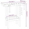 vidaXL Workbench with Vices 92x48x83 cm Solid Wood Acacia