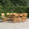 vidaXL Folding Garden Chairs 8 pcs 47x61x90 cm Solid Wood Teak
