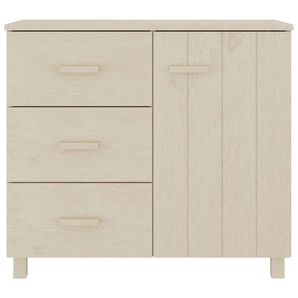 vidaXL Sideboard HAMAR Honey Brown 90x40x80 cm Solid Pinewood