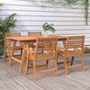 vidaXL 5 Piece Garden Dining Set Solid Wood Acacia
