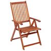 vidaXL Folding Garden Chairs 2 pcs Solid Acacia Wood Brown