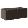 vidaXL Garden Storage Box Poly Rattan 180x90x70 cm Brown