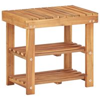 vidaXL Shoe Rack 50x32x45 cm Solid Acacia Wood,  vidaXL Shoe Rack 50x32x45 cm Solid Acacia Wood