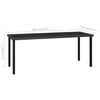 vidaXL 9 Piece Garden Dining Set Poly Rattan Black