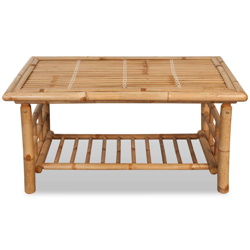 vidaXL 4 Piece Garden Lounge Set with Cushions Bamboo