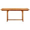 vidaXL Garden Dining Table (120-170)x80x75 cm Solid Acacia Wood
