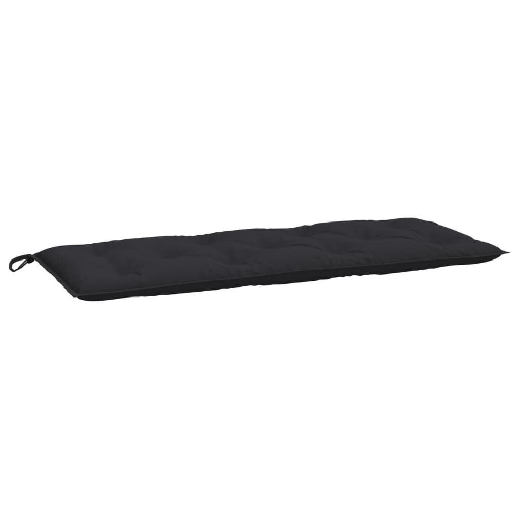 vidaXL Garden Bench Cushions 2pcs Black 120x50x7cm Oxford Fabric