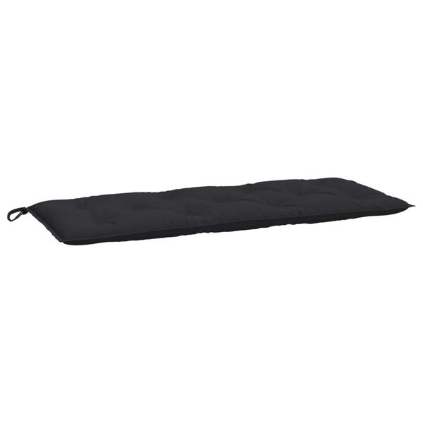vidaXL Garden Bench Cushions 2pcs Black 120x50x7cm Oxford Fabric