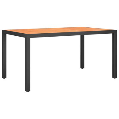 vidaXL 7 Piece Garden Dining Set Black and Brown Aluminium, black and brown vidaXL 7 Piece Garden Dining Set Black and Brown Aluminium