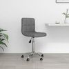 vidaXL Swivel Office Chair Light Grey Fabric
