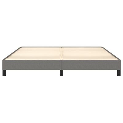 vidaXL Bed Frame without Mattress Dark Grey 183x203 cm King Fabric, dark grey vidaXL Bed Frame without Mattress Dark Grey 183x203 cm King Fabric