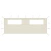vidaXL Gazebo Sidewall with Windows 6x2 m Cream