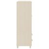 vidaXL Wardrobe HAMAR Honey Brown 99x45x137 cm Solid Wood Pine