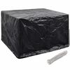 vidaXL Garden Furniture Cover | Black | Polyethylene | 135 x 135 x 90 cm
