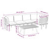 vidaXL 6 Piece Garden Lounge Set with Cushions Solid Wood Acacia