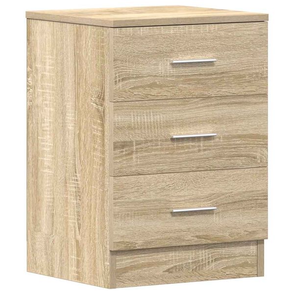 vidaXL Bedside Cabinets 2 pcs Sonoma Oak 38x35x56 cm Engineered Wood