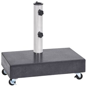 vidaXL Umbrella Base Black 45x25x8 cm Granite
