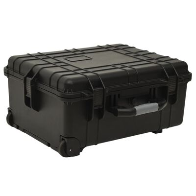 vidaXL Wheeled Flight Case Black 58x45x27 cm PP,  vidaXL Wheeled Flight Case Black 58x45x27 cm PP