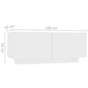 vidaXL Bedside Cabinet White 100x35x40 cm Engineered Wood