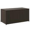 vidaXL Garden Storage Box Poly Rattan 100x50x50 cm Brown