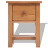 vidaXL Nightstands 2 pcs 36x30x47 cm Solid Oak Wood