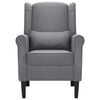 vidaXL Armchair Dark Grey Fabric