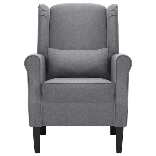 vidaXL Armchair Dark Grey Fabric