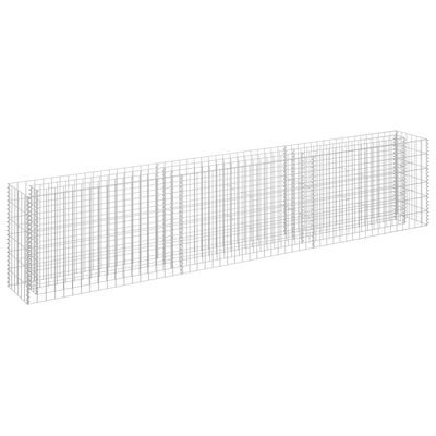 vidaXL Gabion Raised Bed Galvanised Steel 270x30x60 cm