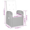vidaXL 7 Piece Garden Dining Set with Cushions Grey