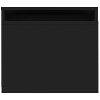 vidaXL Coffee Table Set Black 100x48x40 cm Engineered Wood, black vidaXL Coffee Table Set Black 100x48x40 cm Engineered Wood