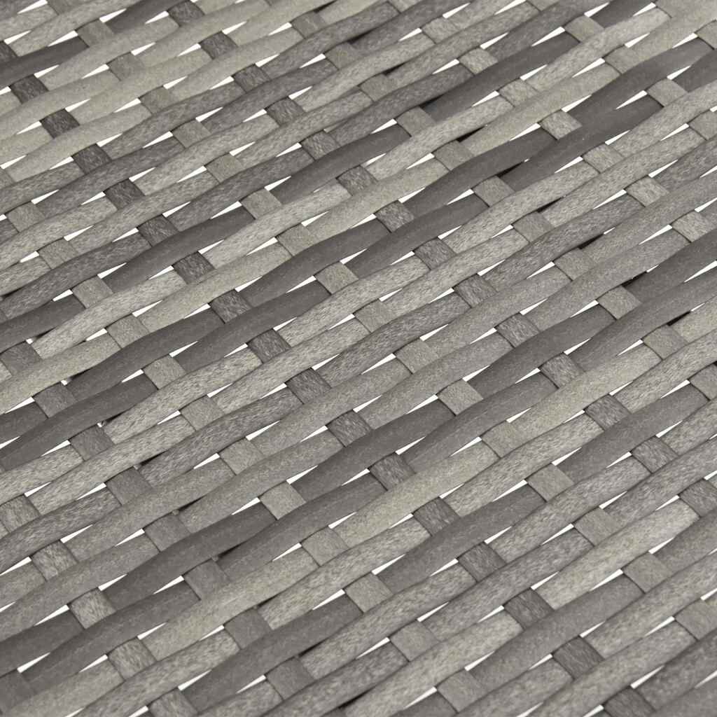 vidaXL Stackable Outdoor Chairs 2 pcs Grey Poly Rattan