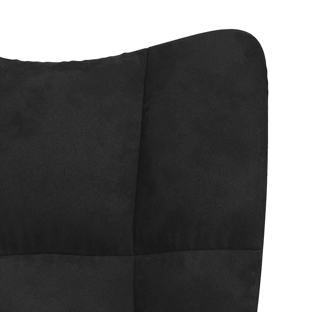 vidaXL Rocking Chair Black Velvet