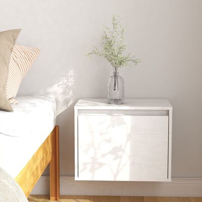 vidaXL Wall Cabinet White 45x30x35 cm Solid Pinewood