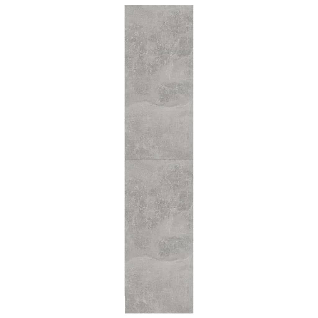 vidaXL 3-Tier Book Cabinet Concrete Grey 60x24x109 cm Engineered Wood