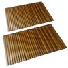 vidaXL Bath Mat | Set of 2 | Brown | Acacia hardwood | 80 x 50 cm | Durable