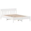 vidaXL Bed Frame without Mattress White 120x200 cm Solid Wood Pine