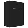 vidaXL Shoe Cabinet Black 60x35x84 cm Engineered Wood