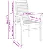 vidaXL Stacking Dining Chairs 2 pcs Solid Teak