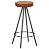 vidaXL Bar Stools 4 pcs Real Leather